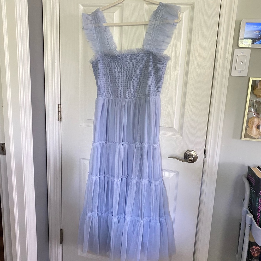 Baltic Born Clothing Blue tulle dress looks like hill house nap dress